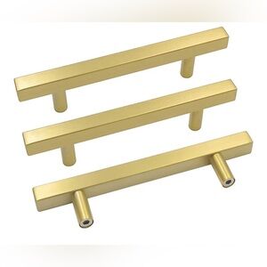 Goldenwarm Elegant Gold Cabinet Handles pack of 15